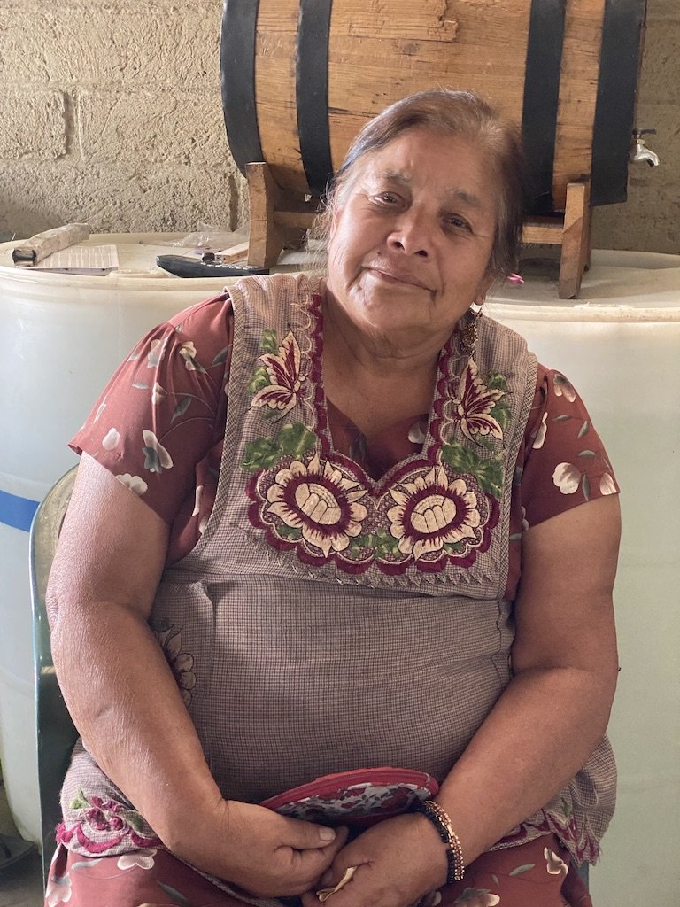 Catalina, creator of the Pechuga - Tlacolula mezcal