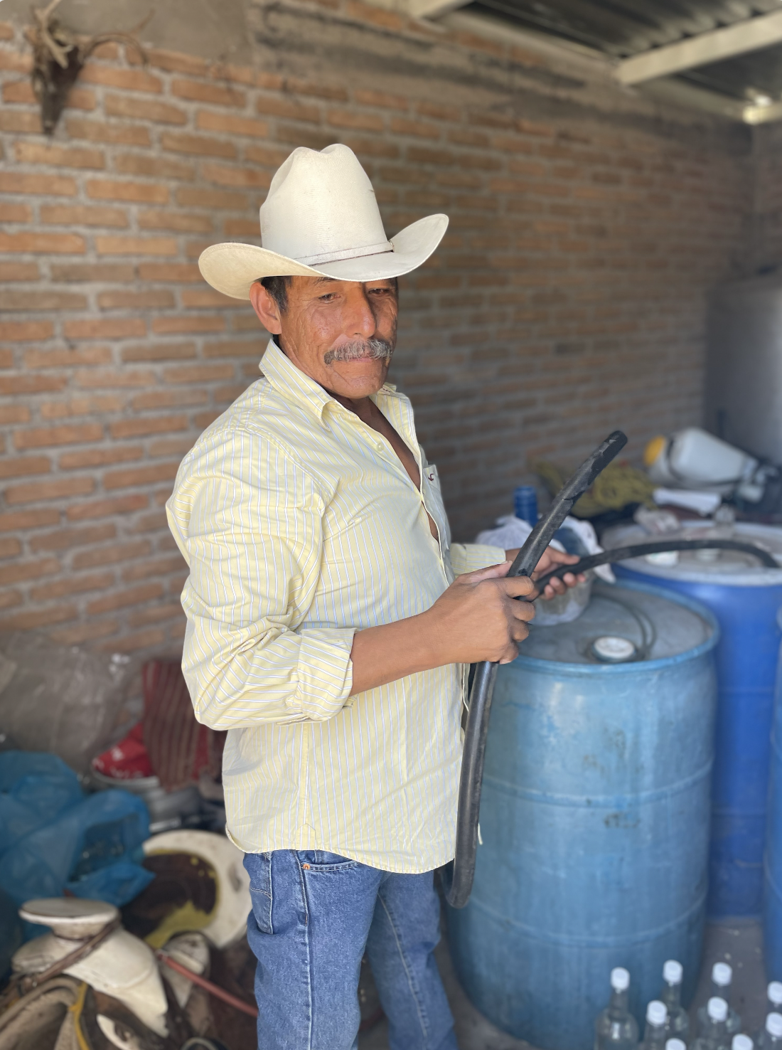 Augustin, creator of the Sotol - el Venado mezcal