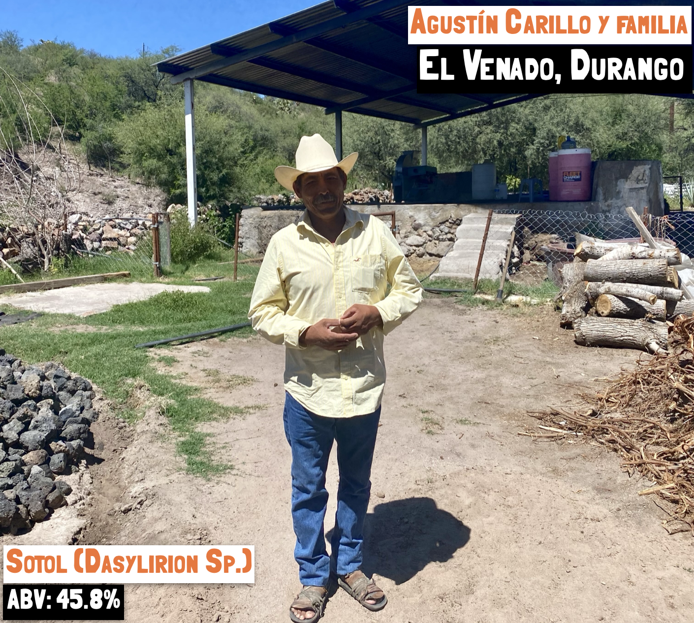 Mezcal Library information for the Sotol - El Venado small batch mezcal exclusively available at Sin Gusano