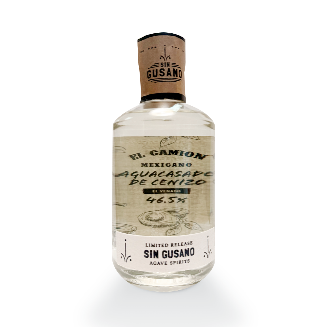 a bottle of the El Cameon, Soho mezcal. A limited release bottle by the Sin Gusano project