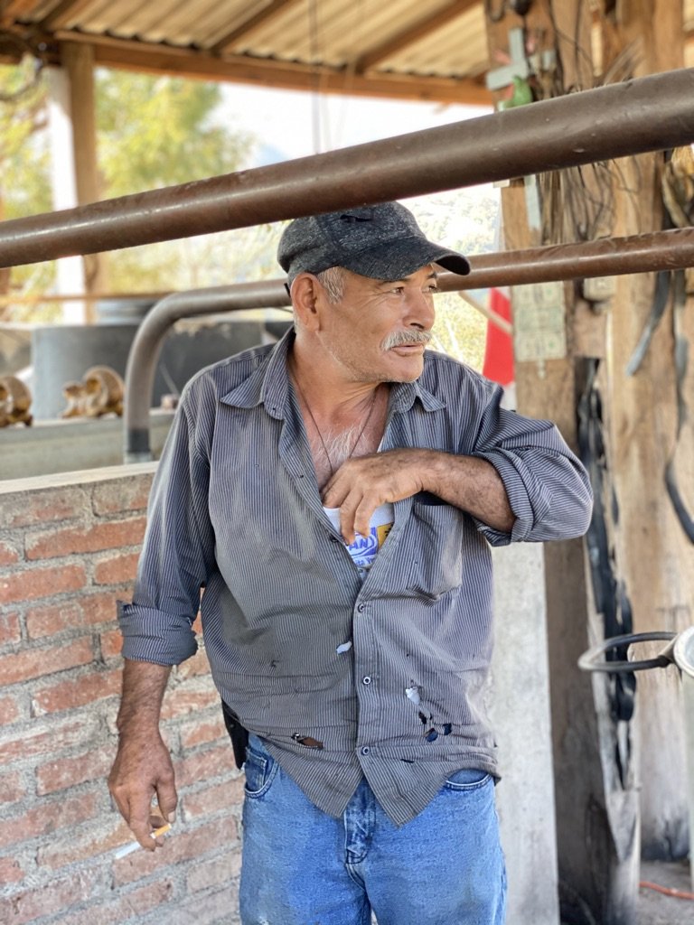 Florian the creator of the Tobala - Santa Inés Sola Batch: FV-01 Mezcal exclusive to Sin Gusano