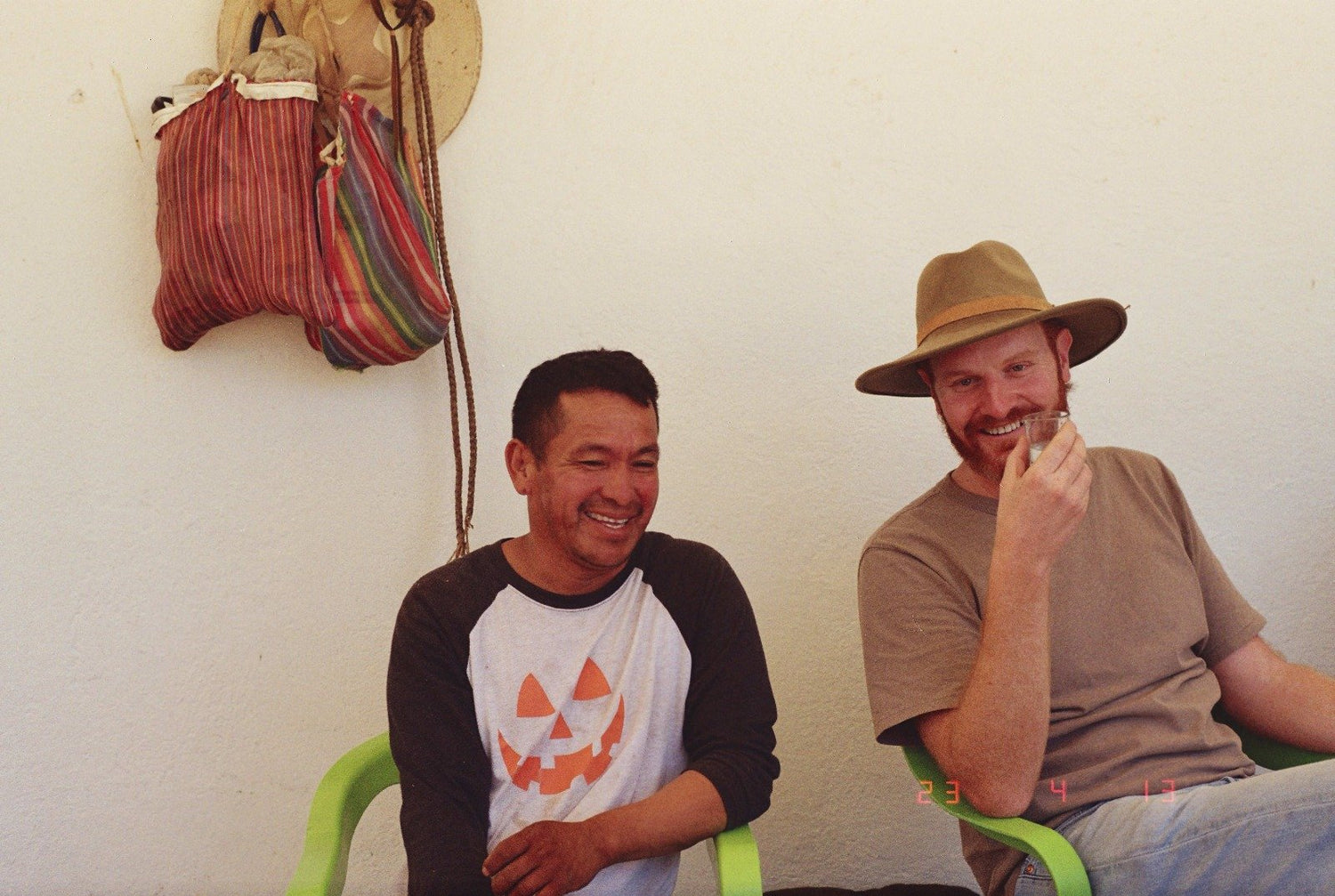 Jon Darby from the Sin Gusano project with Pedro from Raicilla Costa 2023