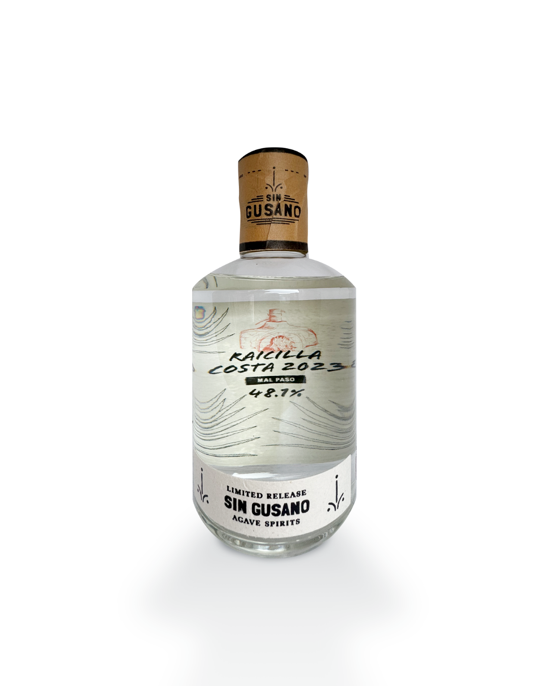 Racilla Costa 2023 bottle for the Sin Gusano project