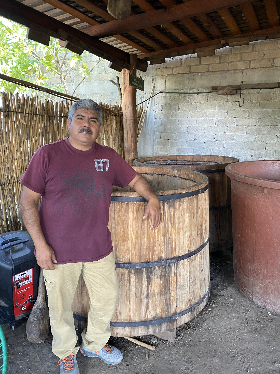 Sergio, creator of the Arroqueño - Amatengo mezcal