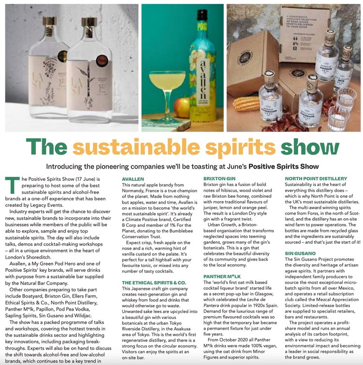 My Green Pod on Sustainable Spirits featuring the Sin Gusano project
