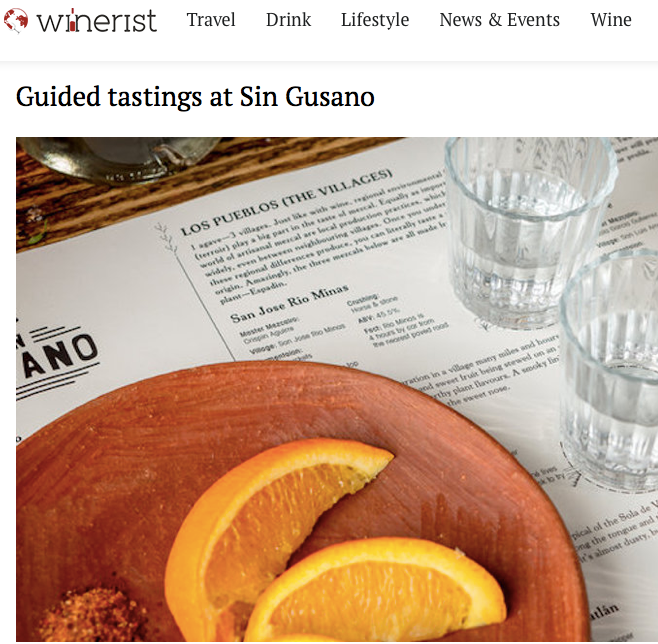 Winerist write up about the Sin Gusano project