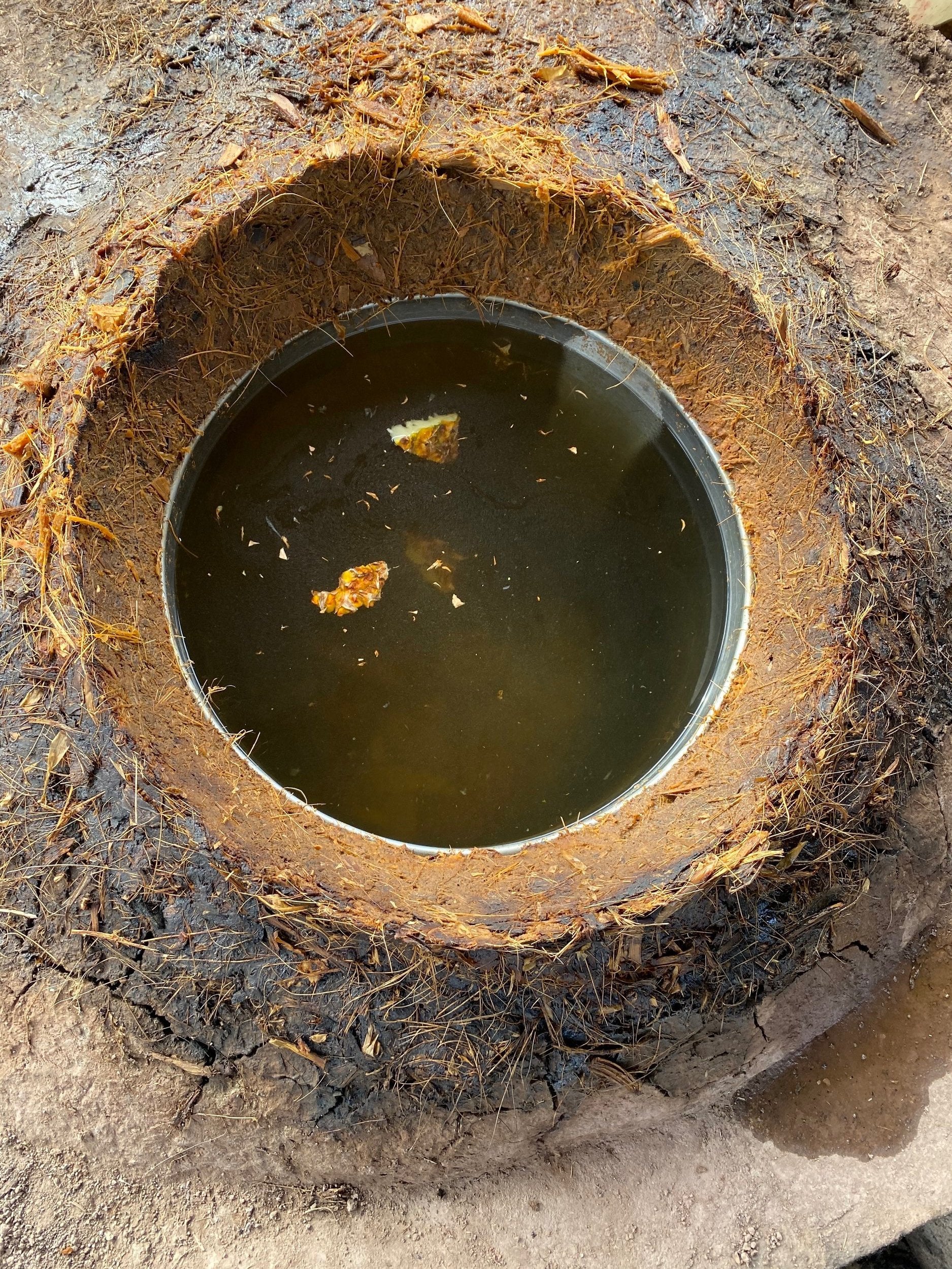 the juice of 26 whole pineapples in this tiny 67 litre batch