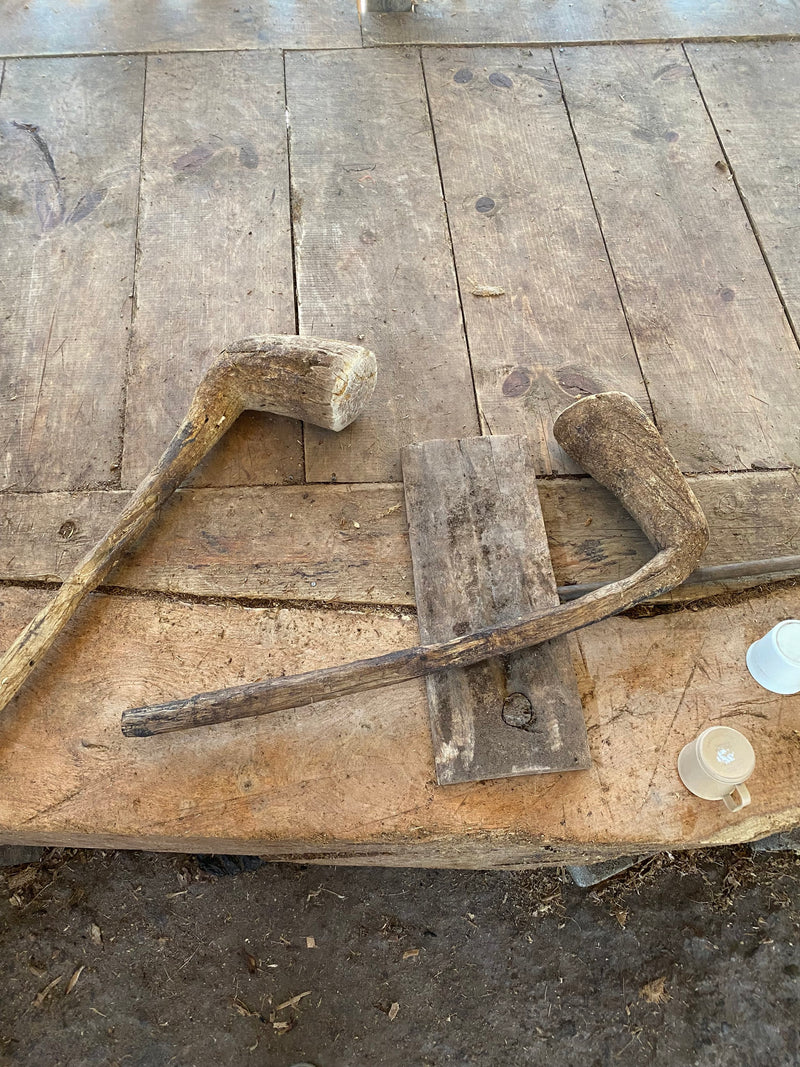 Wooden tools used for making mezcal