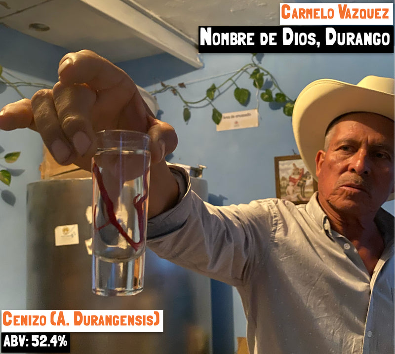 Carmelo creator of the Cenizo - nombre de dios mezcal
