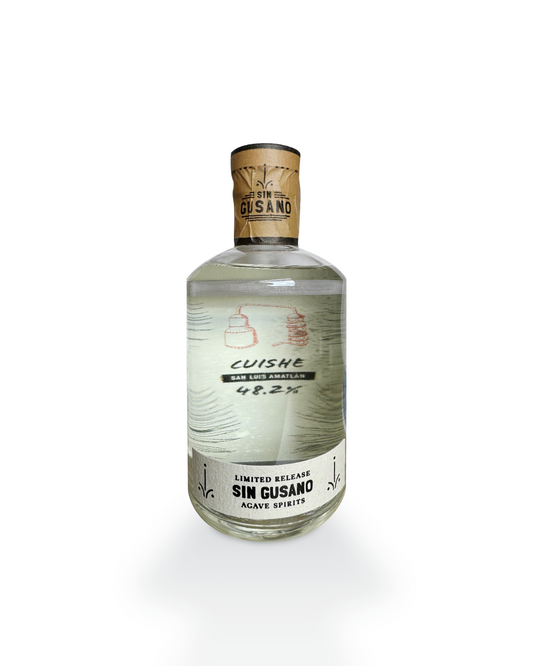 Cuishe - San Luis Amatlán Mezcal. Limited bottling only available at Sin Gusano
