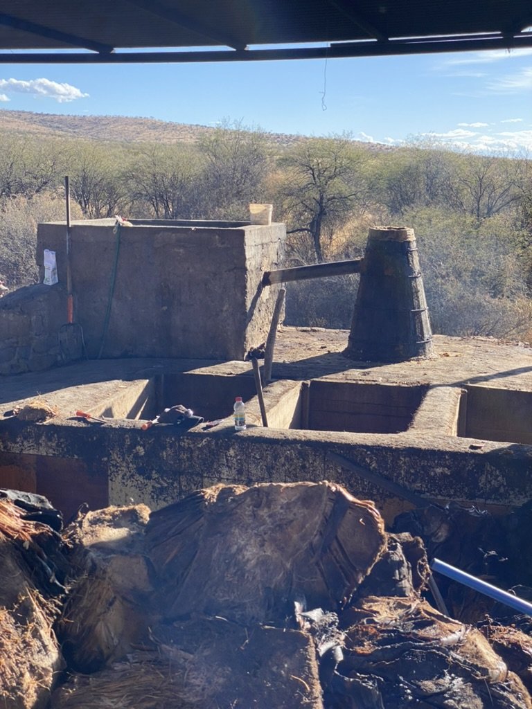 a tradition mezcal distillery in Mexico