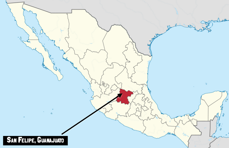 San Felipe, Guanajuato where they make mezcal for the Sin Gusano project