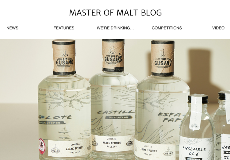Master of Malt blog on Mezcal and the Sin Gusano project