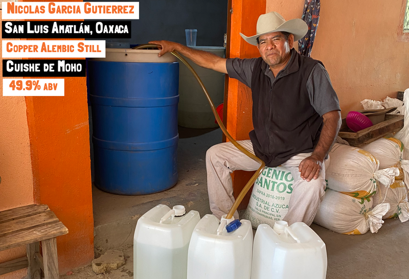 main image for the Cuishe de Moho - Amatlán mezcal webpage