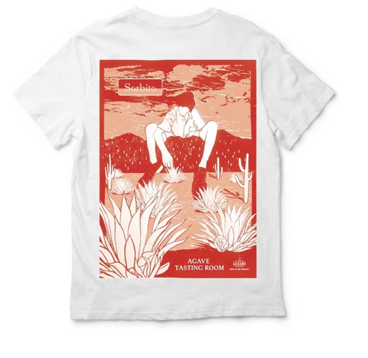 close up of the back of the Sorbito Limited Edition Launch Tee