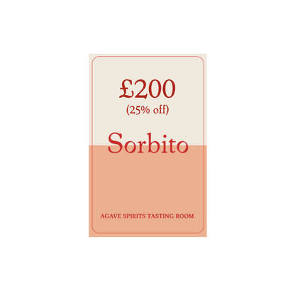 £200 Tasting card for the Sorbito agave spirit and tasting room