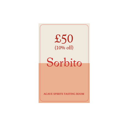 £50 Tasting card for the Sorbito agave spirit and tasting room