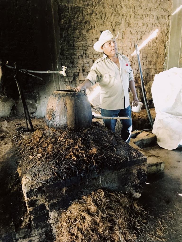 ‘Tio’ Pedro with his clay still