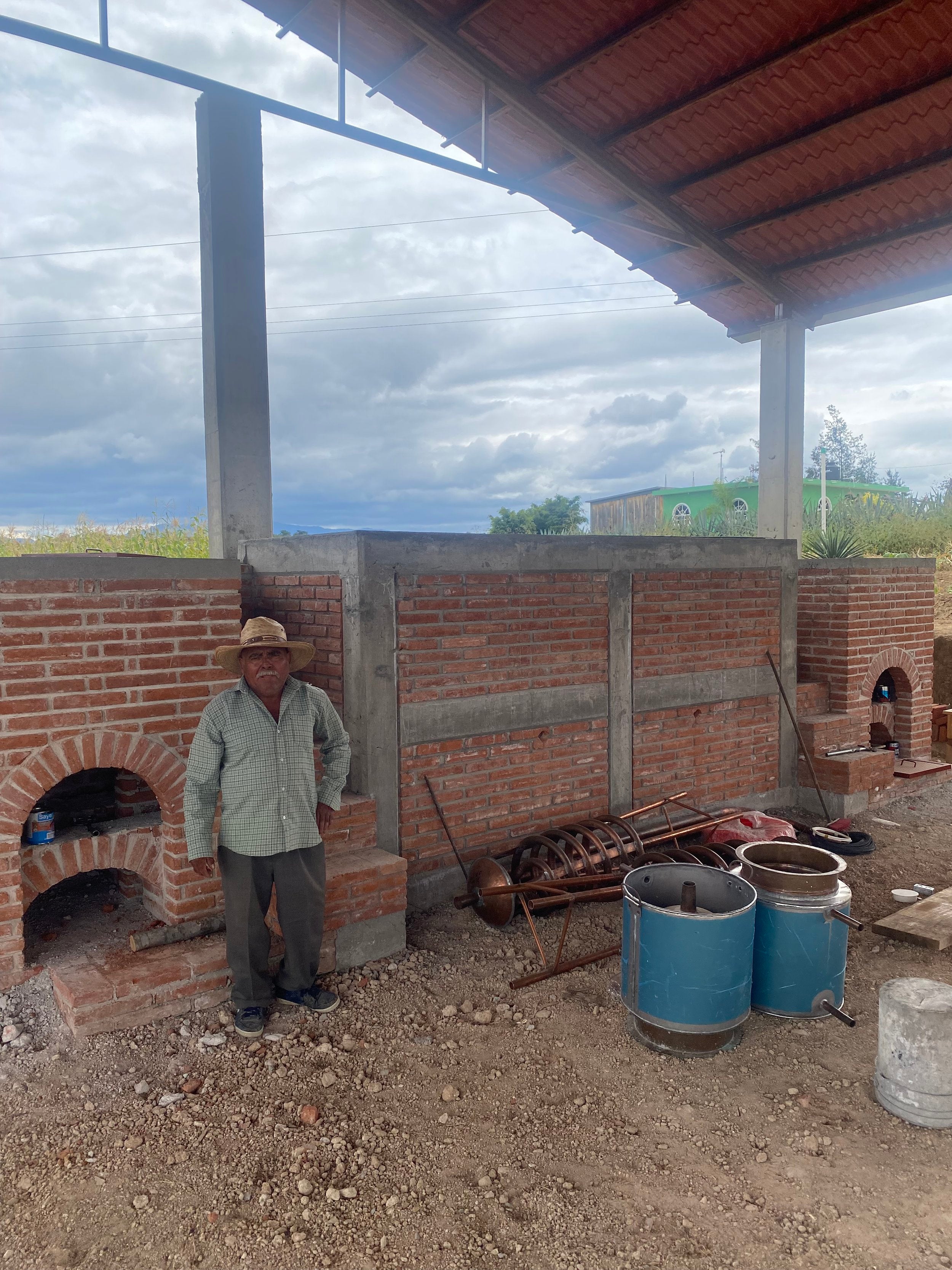 New alembics waiting for instillation in a mezcal distillery